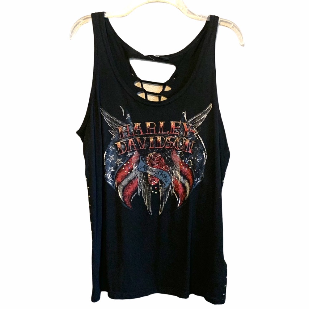 Harley-Davidson Braided Back Tank Top Size L